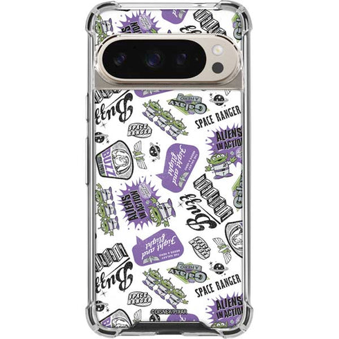 Disney Toy Story Aliens In Action Pixel 9/9 Pro Clear Case